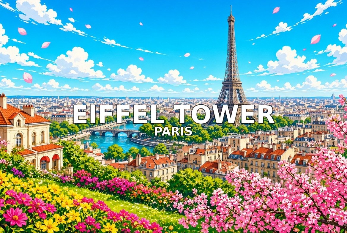 Paris walking tour: Eiffel Tower
