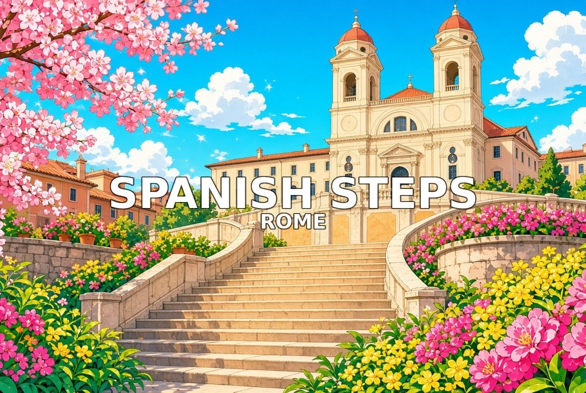 Rome walking tour: Spanish Steps