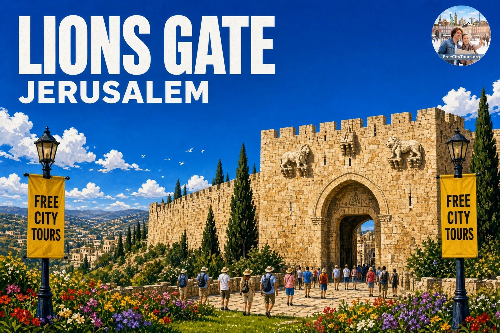Jerusalem walking tour: Lions Gate