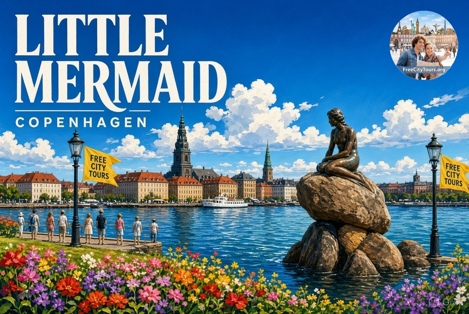 Copenhagen walking tour: Little Mermaid