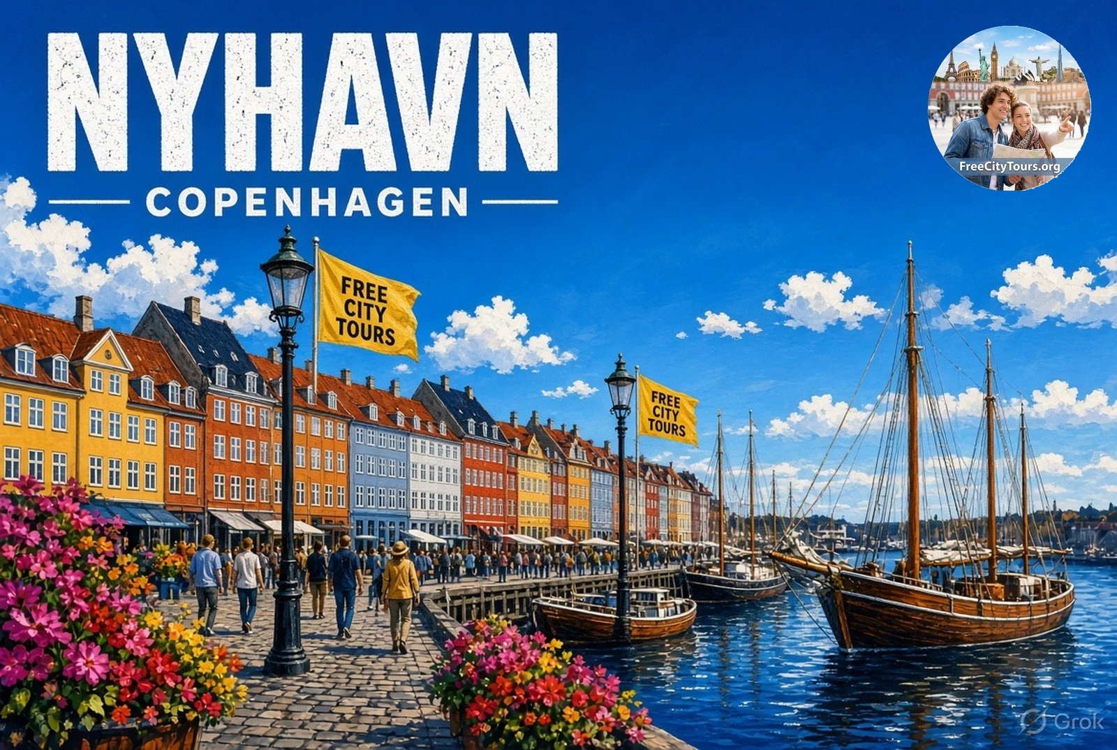 Copenhagen walking tour: Nyhavn