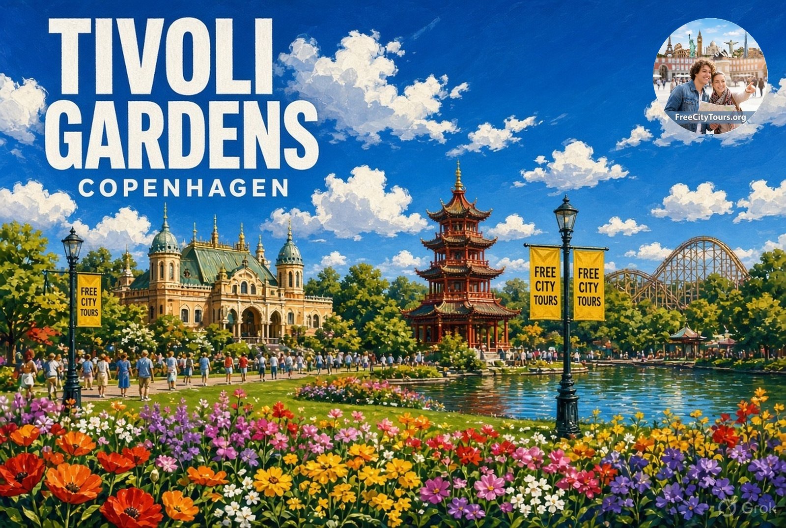 Copenhagen walking tour: Tivoli Gardens