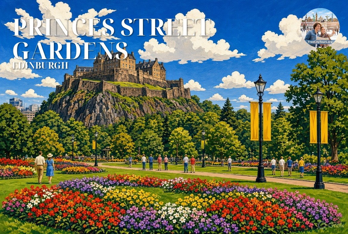 Princes Street Gardens and Scott Monument