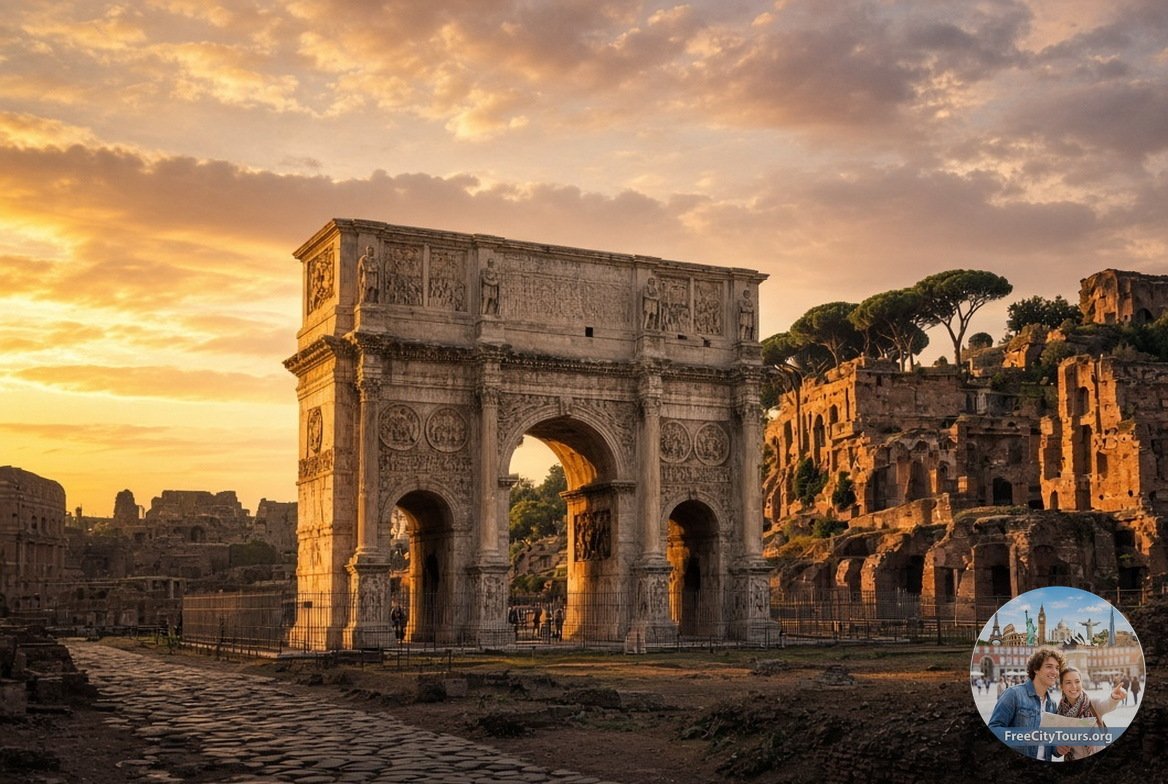 Arch of Constantine and Palatine Hill