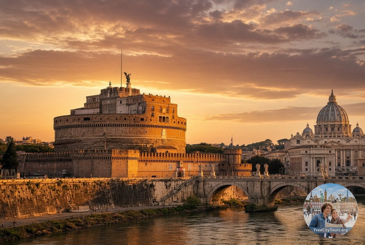 Castel Sant’Angelo, St Peter’s Square and Basilica