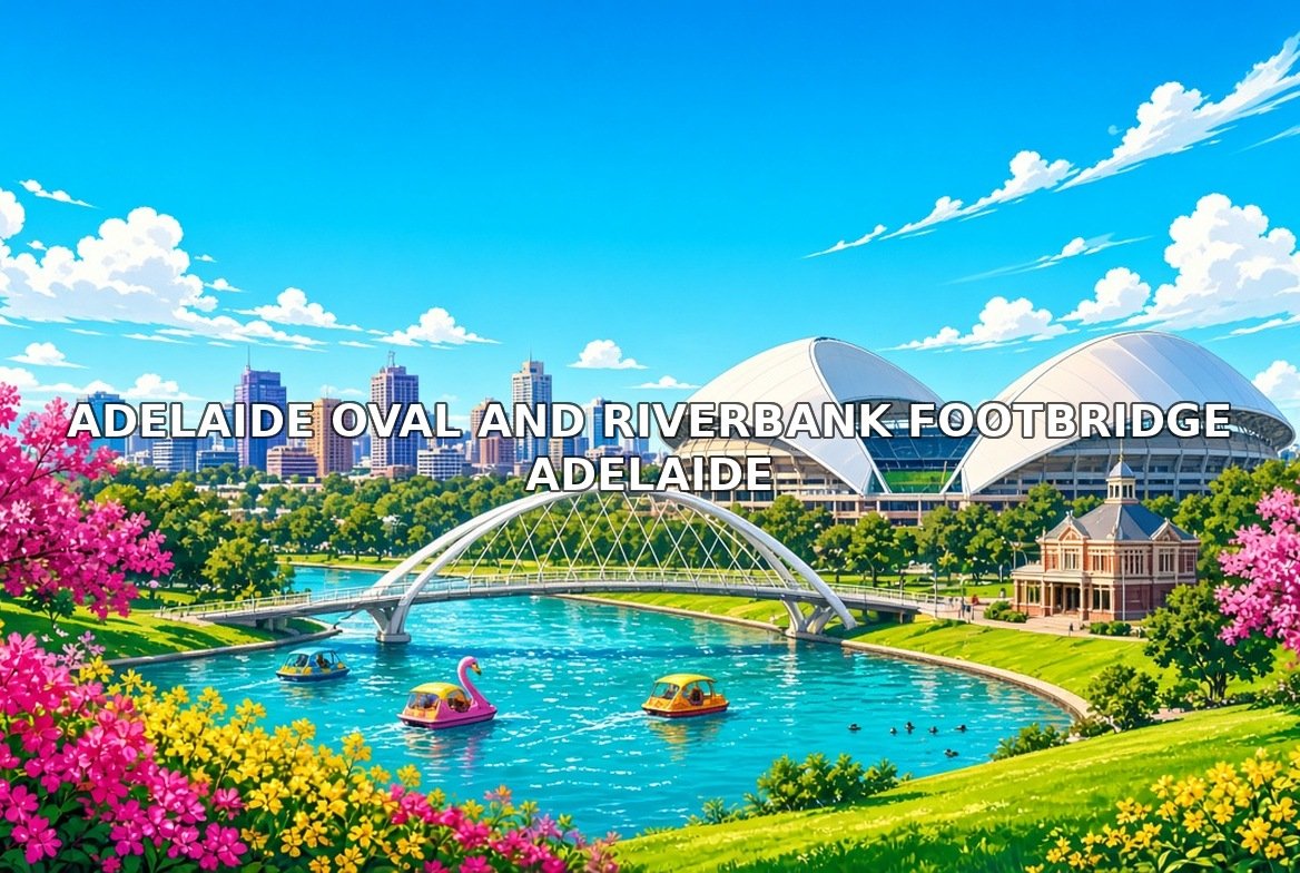 Adelaide Oval and Riverbank Footbridge Adelaide