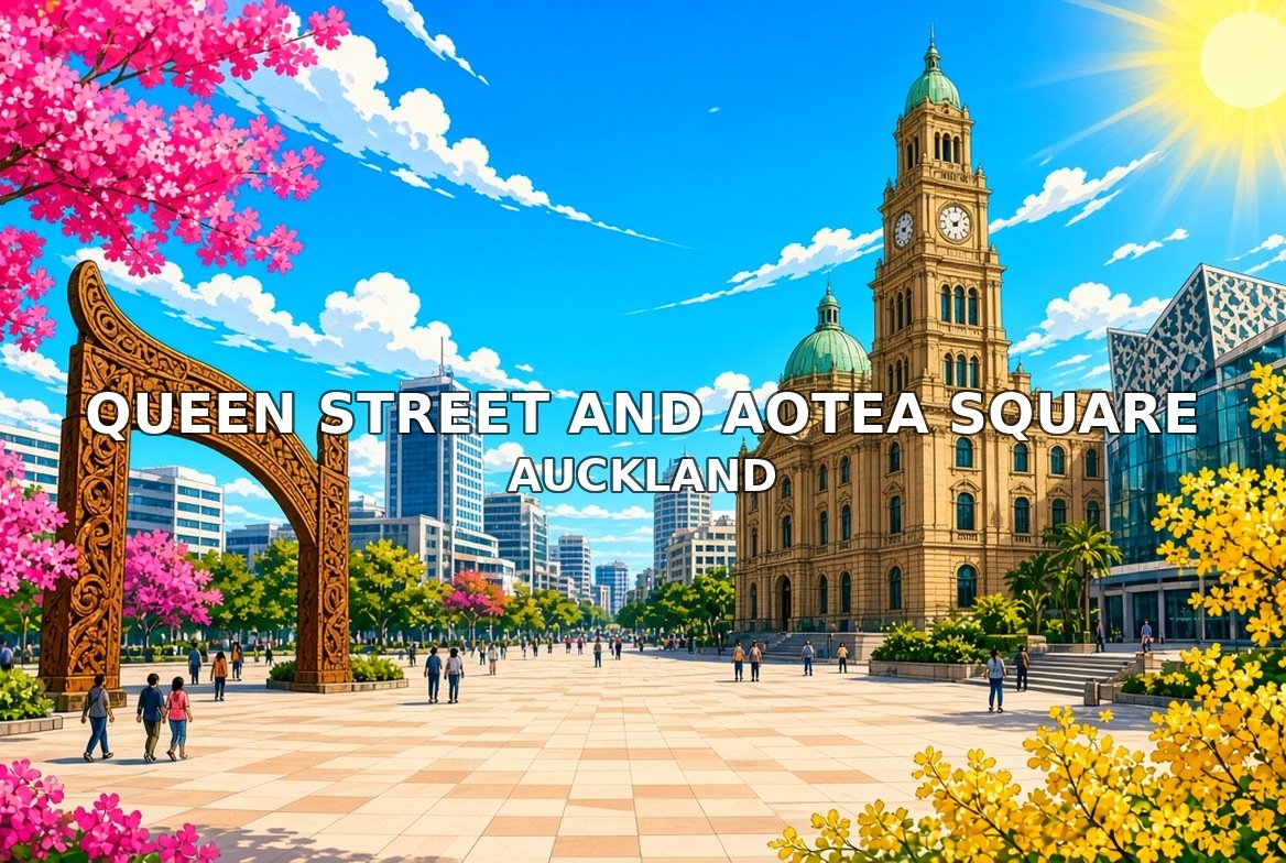 Queen Street and Aotea Square Auckland