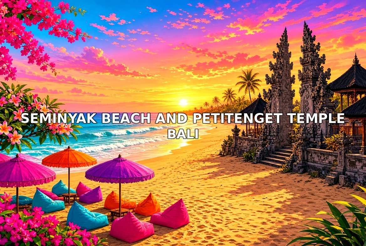 Seminyak Beach and Petitenget Temple