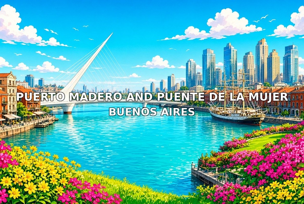 Puerto Madero and Puente de la Mujer