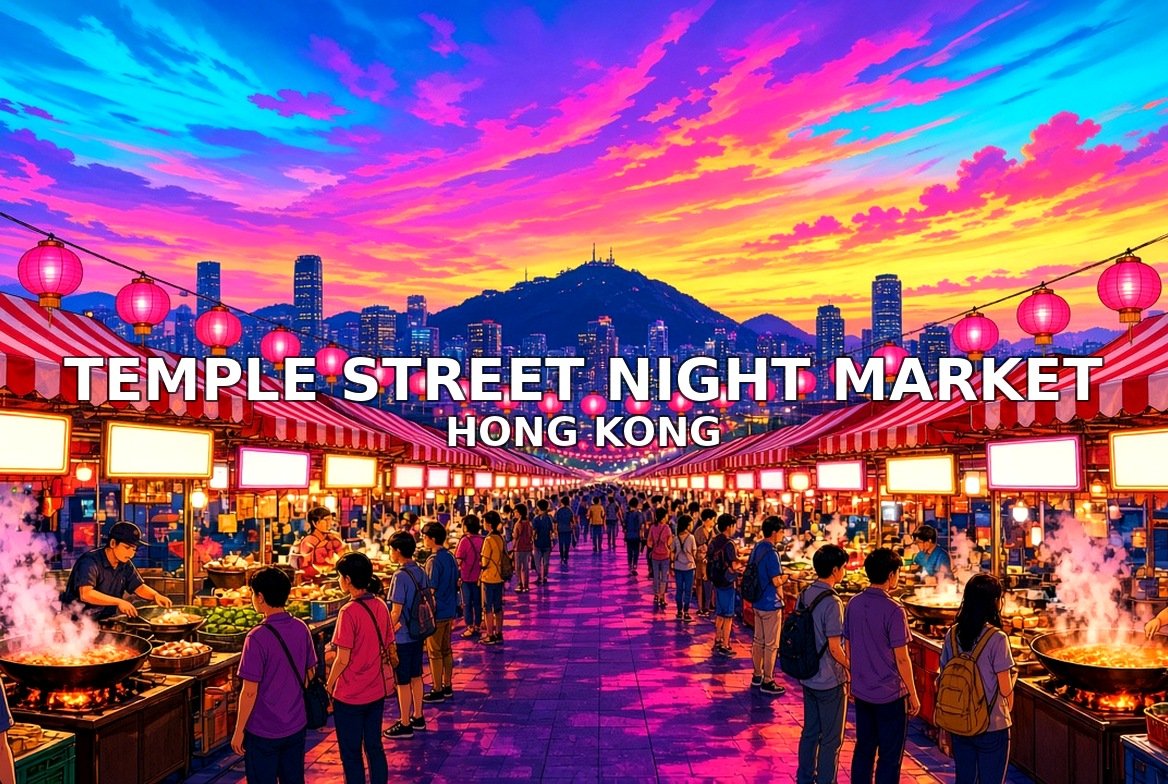 Temple Street Night Market Hong Kong