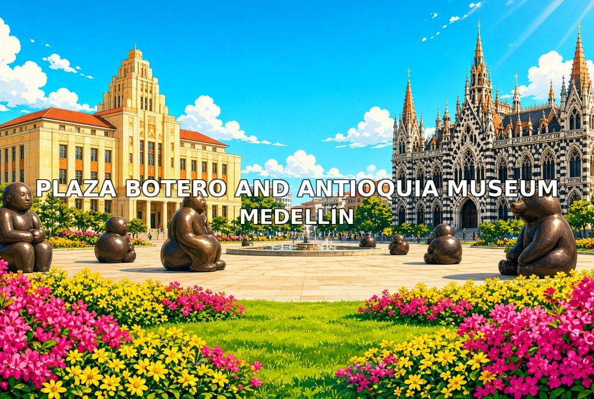 Plaza Botero and Antioquia Museum MedellÃ­n