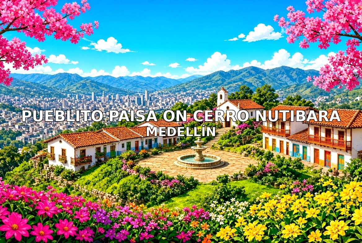 Pueblito Paisa on Cerro Nutibara MedellÃ­n