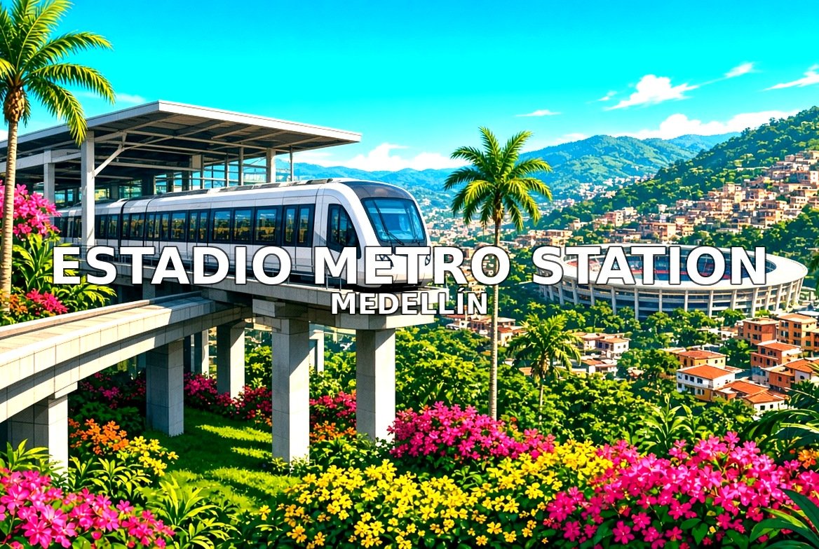 Estadio Metro Station MedellÃ­n