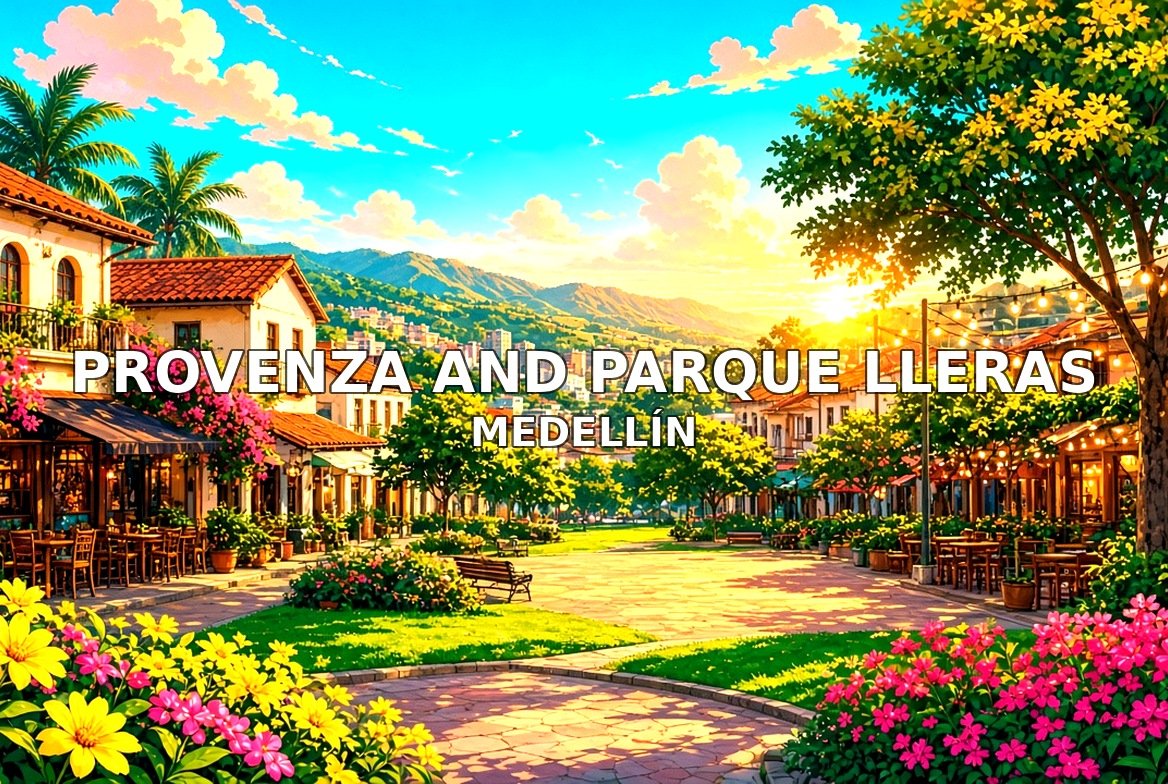 Provenza and Parque Lleras MedellÃ­n