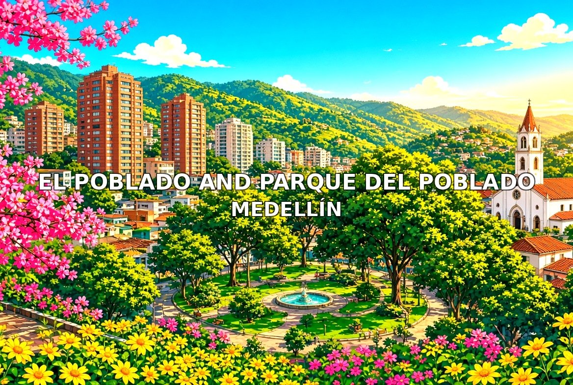 El Poblado and Parque del Poblado MedellÃ­n
