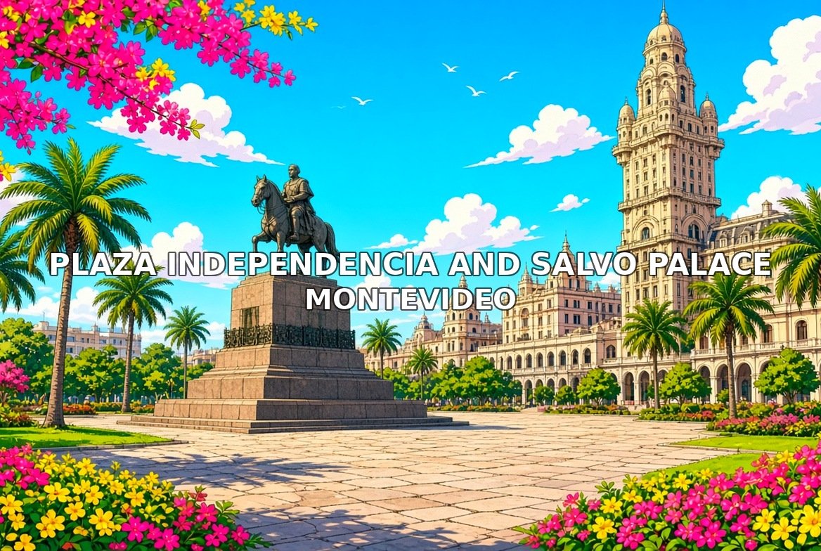 Plaza Independencia and Salvo Palace Montevideo