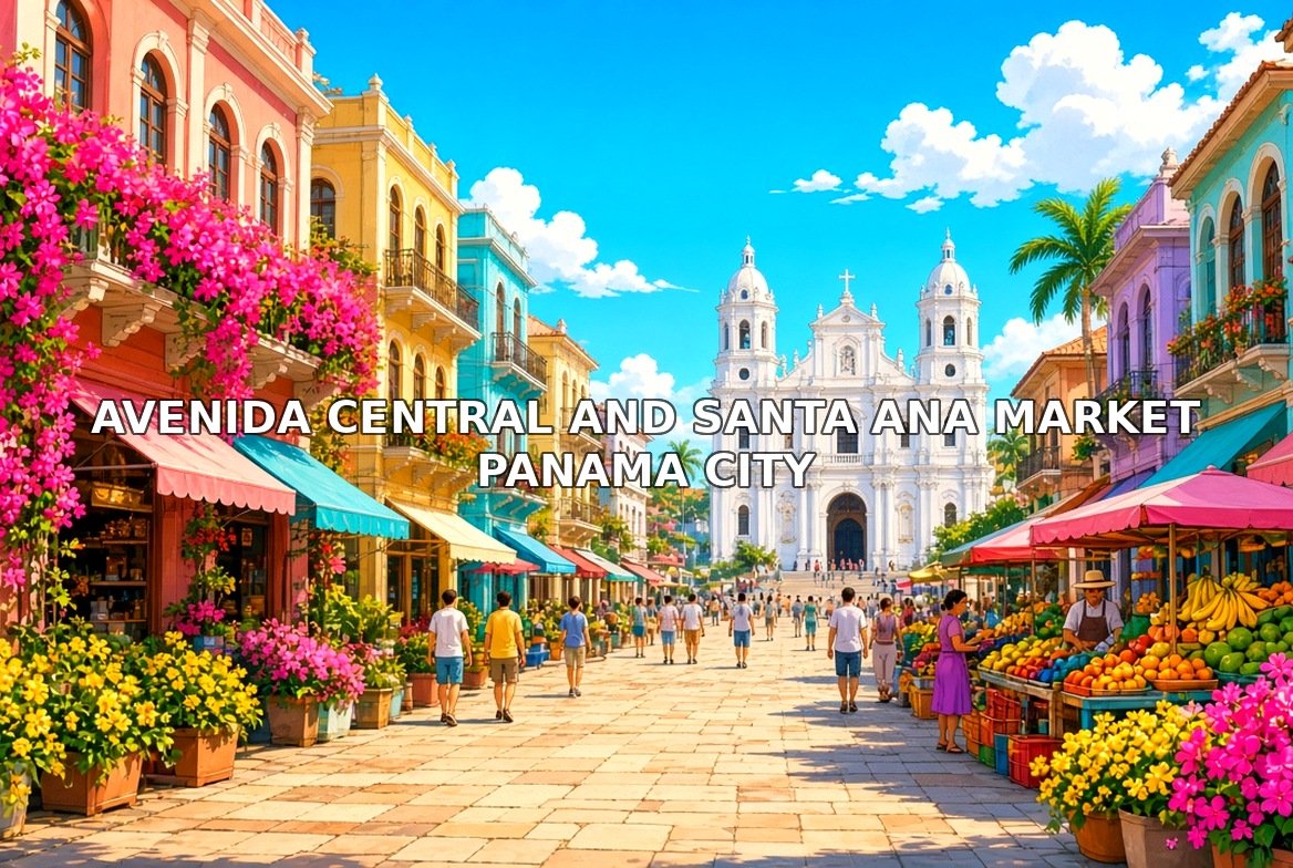 Avenida Central and Santa Ana Market Panama City