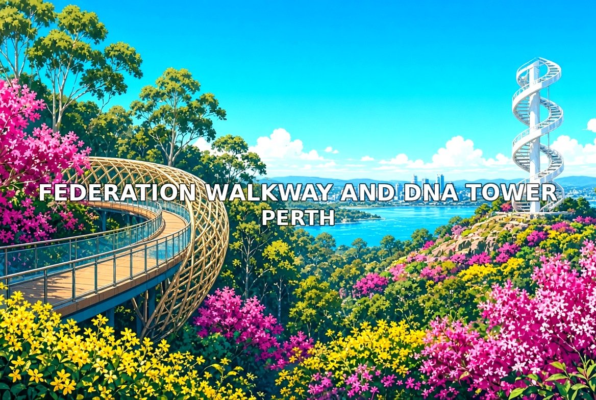 Federation Walkway and DNA Tower Perth