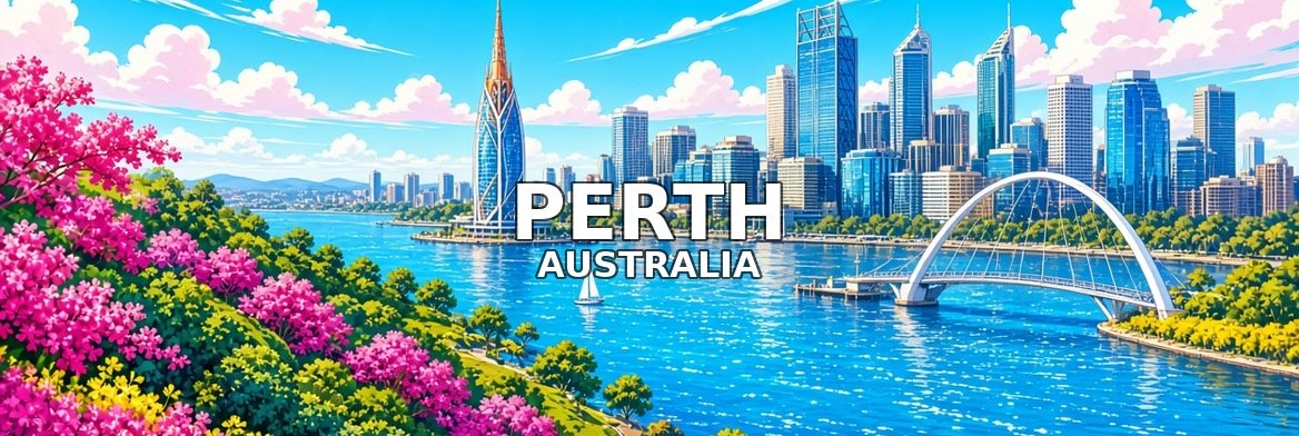 Perth walking tour banner: Perth, Western Australia