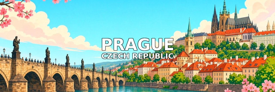 Prague walking tour banner: Charles Bridge and Prague Castle