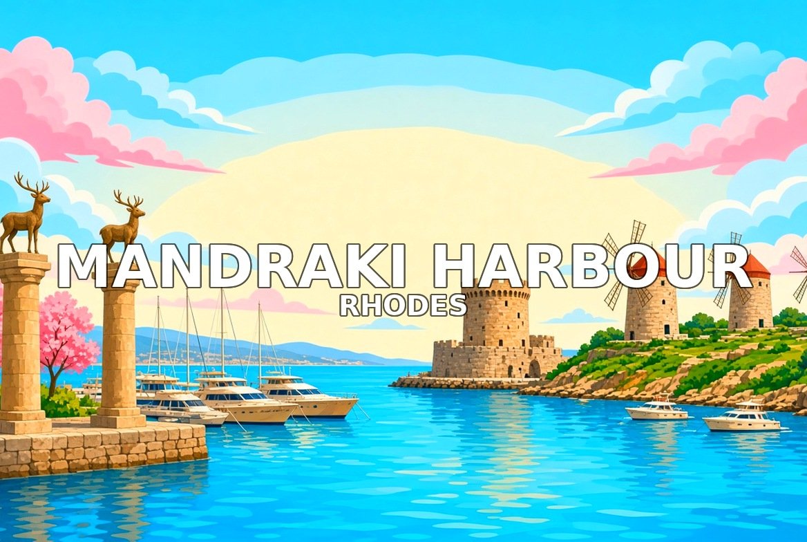 Mandraki Harbour Rhodes