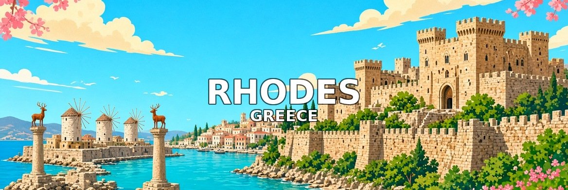 Rhodes walking tour banner: Rhodes, Greece