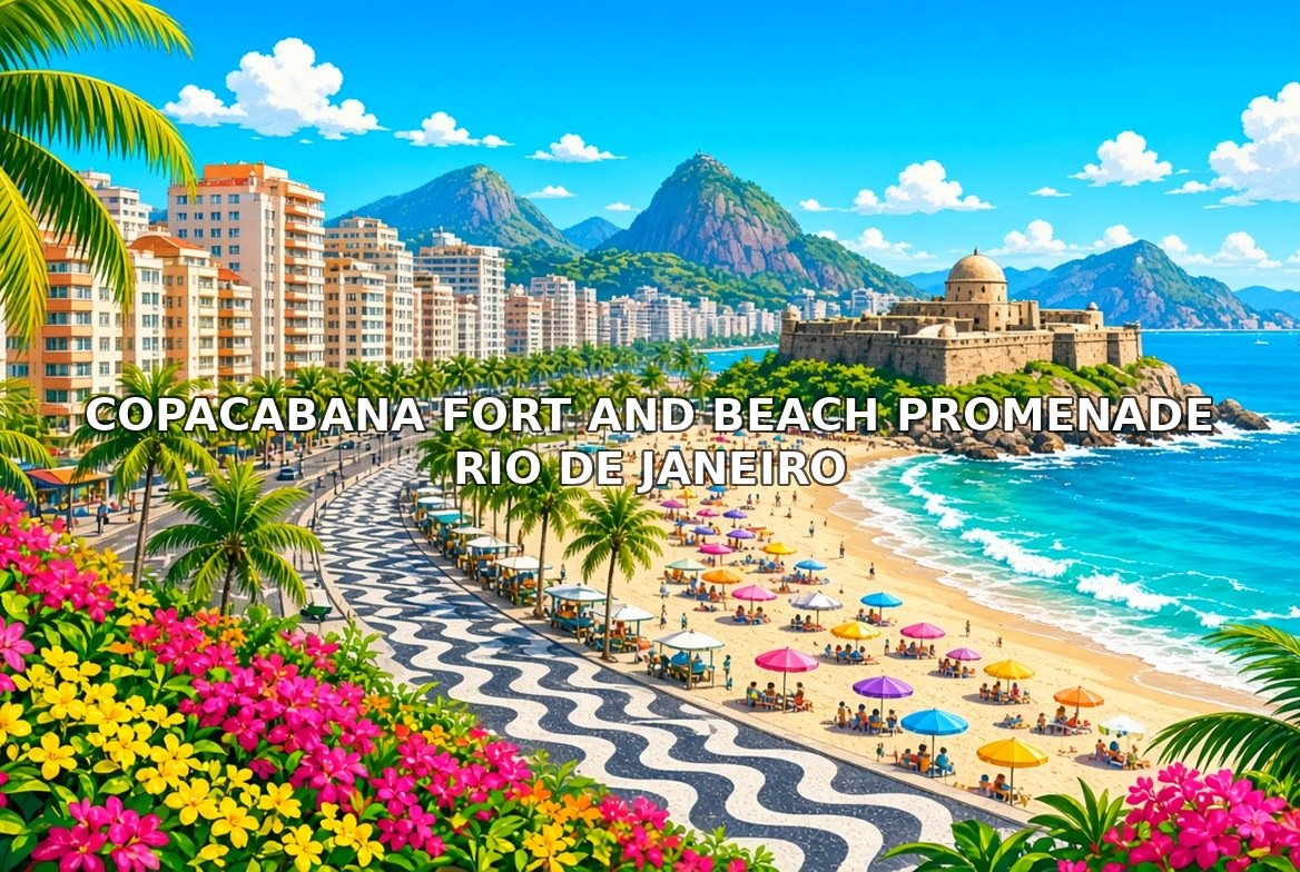Copacabana Fort and Beach Promenade Rio de Janeiro