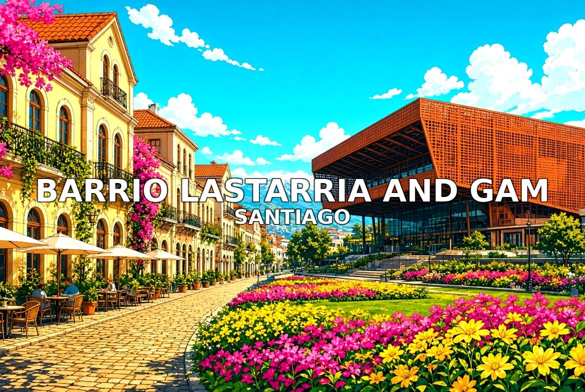 Barrio Lastarria and GAM Santiago