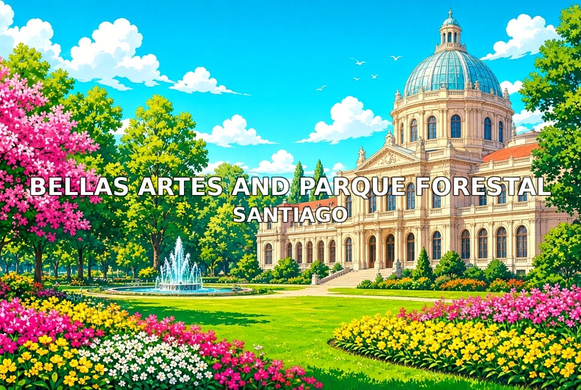 Bellas Artes and Parque Forestal Santiago
