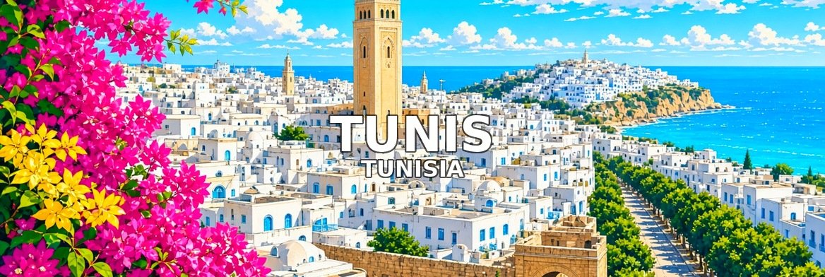 Tunis walking tour banner: Tunis, Tunisia