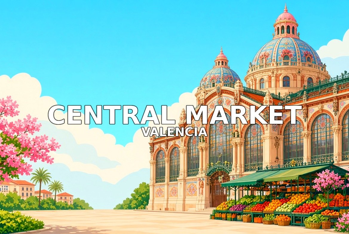 Valencia walking tour: Central Market