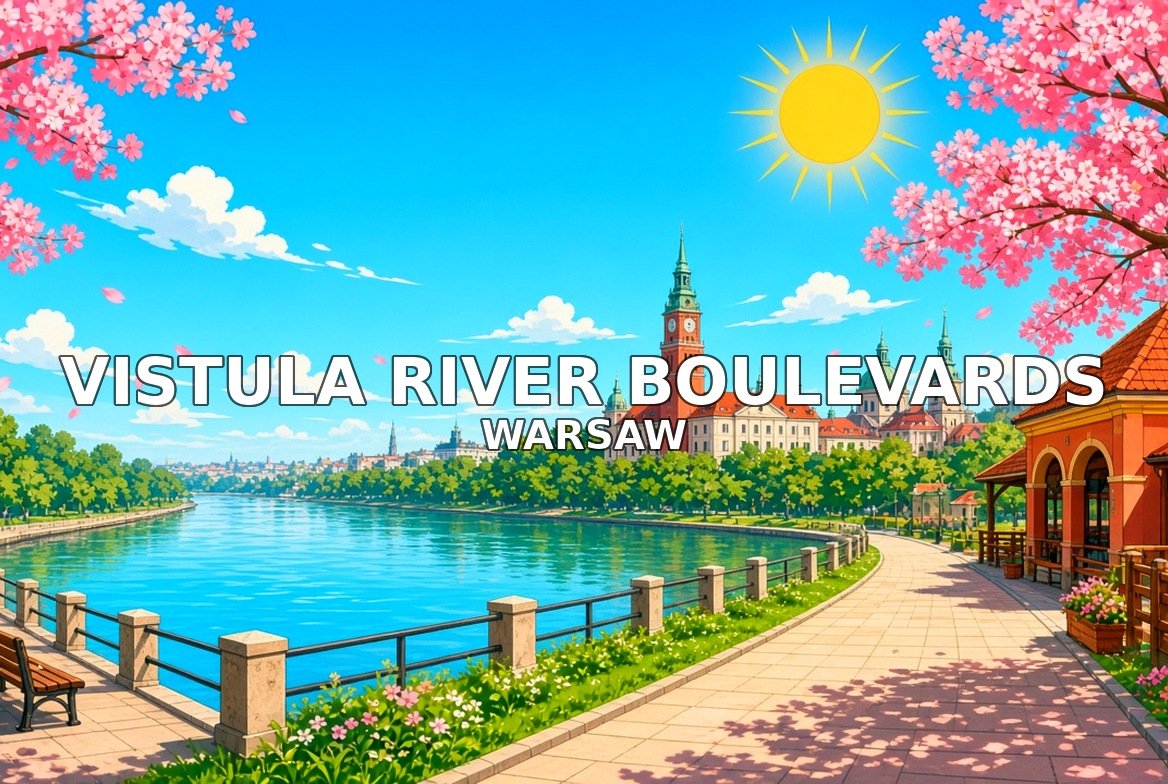 Vistula River Boulevards Warsaw