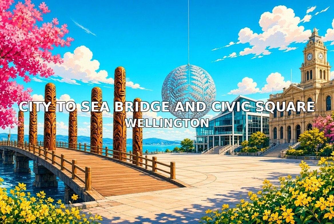 City to Sea Bridge and Civic Square Wellington